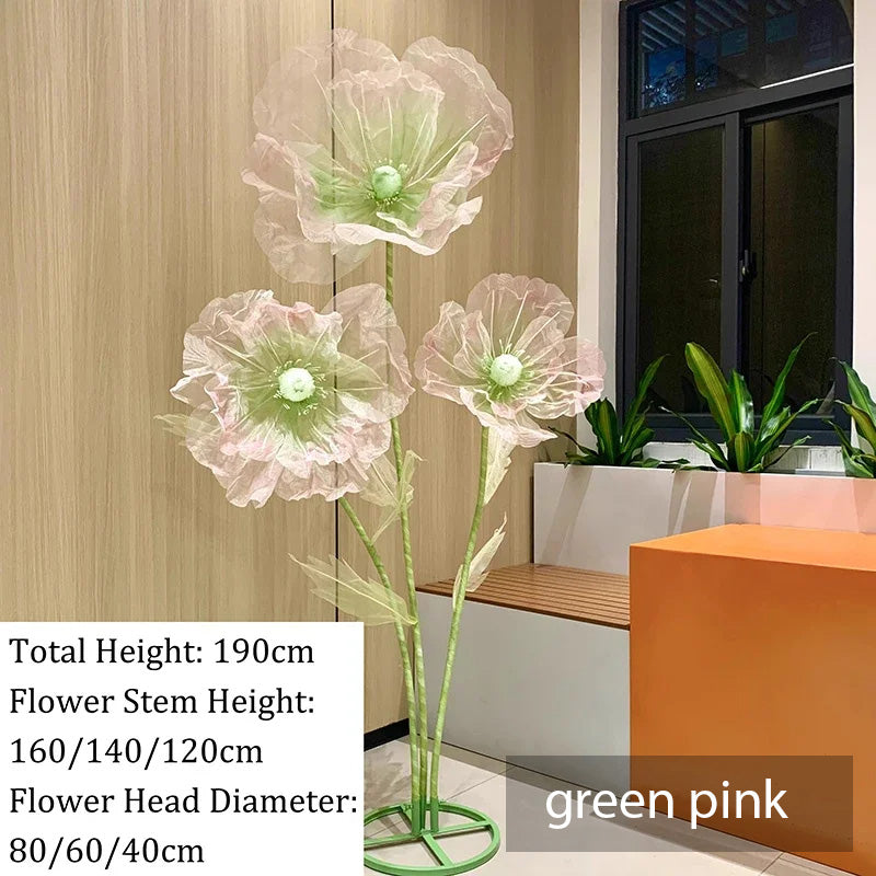 Artificial Flower Silk Poppy