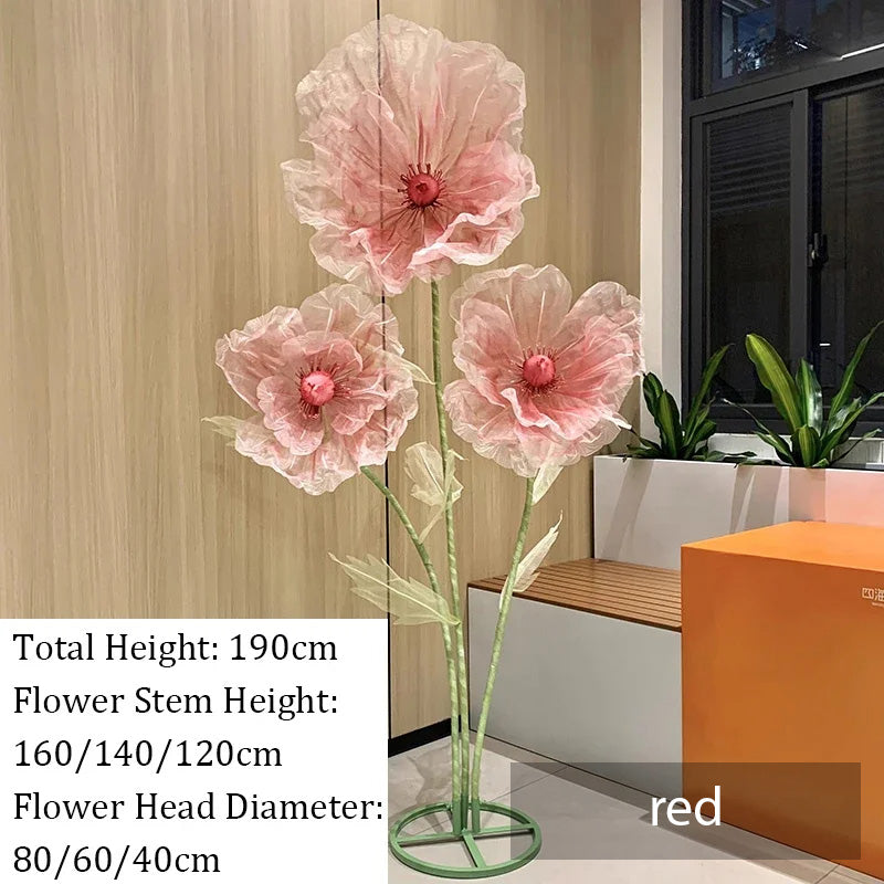 Artificial Flower Silk Poppy