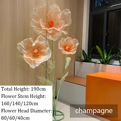 Artificial Flower Silk Poppy