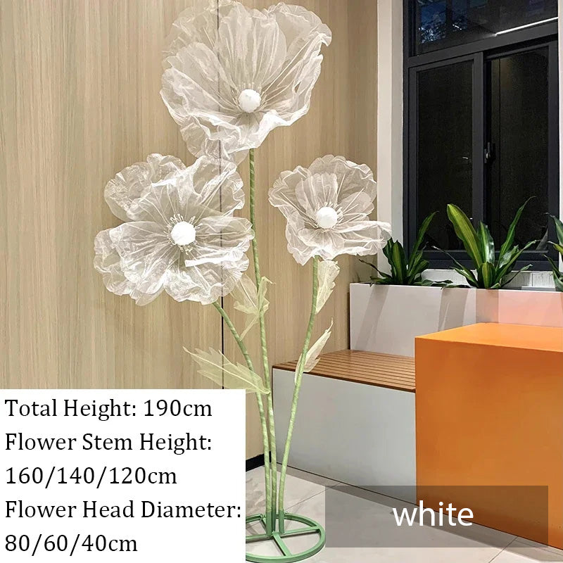 Artificial Flower Silk Poppy