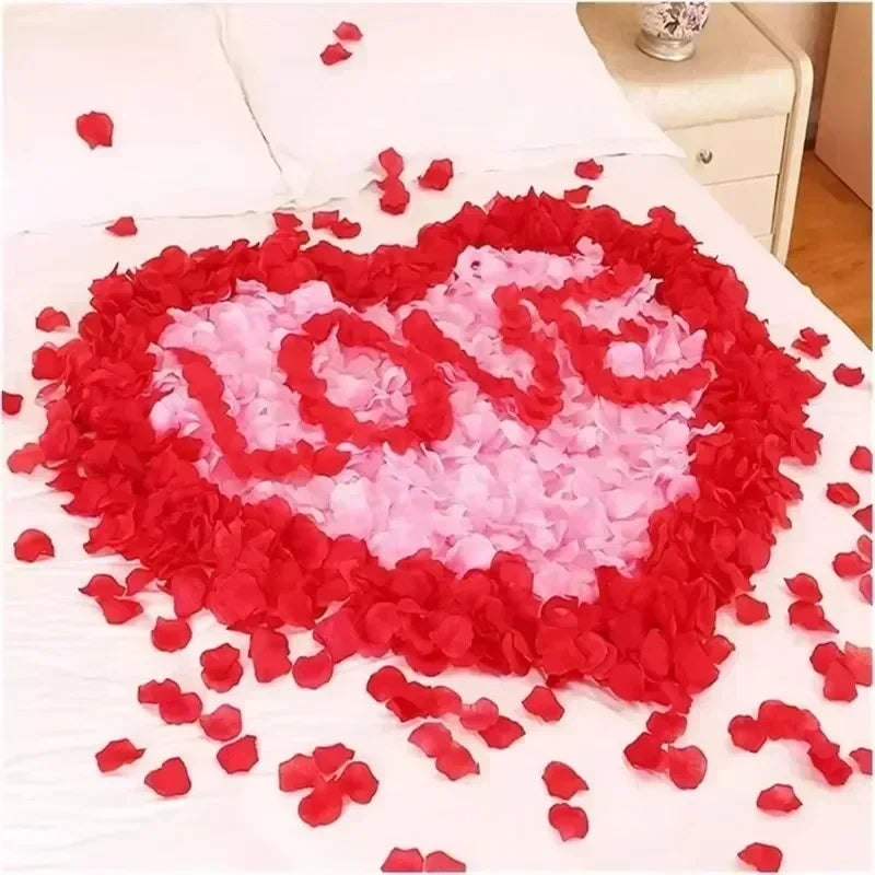 Artificial Red Rose Petals for Romantic Decor