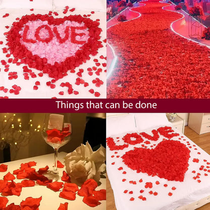 Artificial Red Rose Petals for Romantic Decor