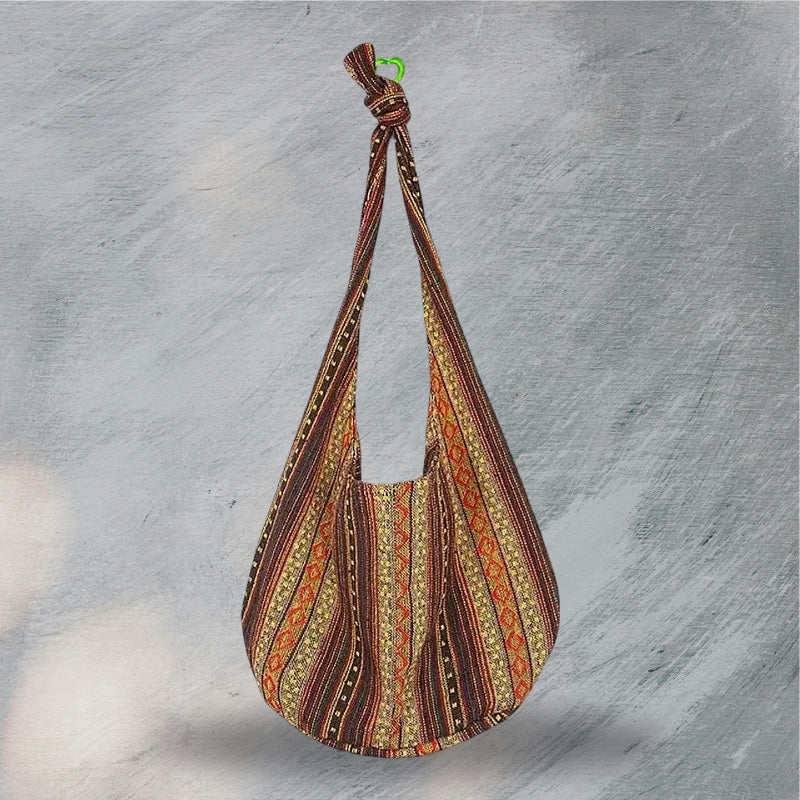 Bohemian Canvas Hobo Bag