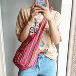 Bohemian Canvas Hobo Bag