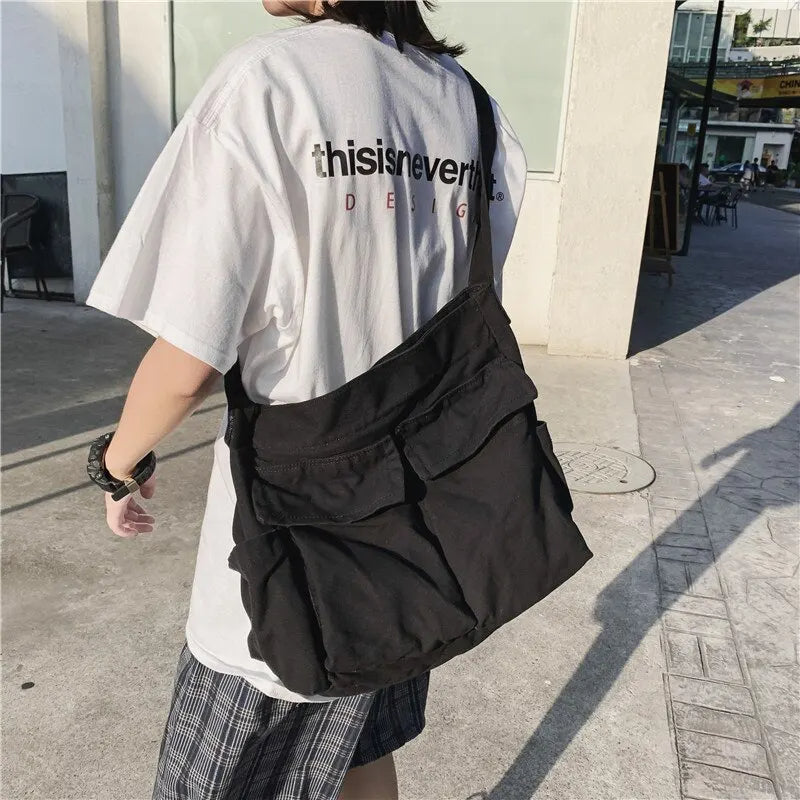 Canvas Casual Hobo Bag