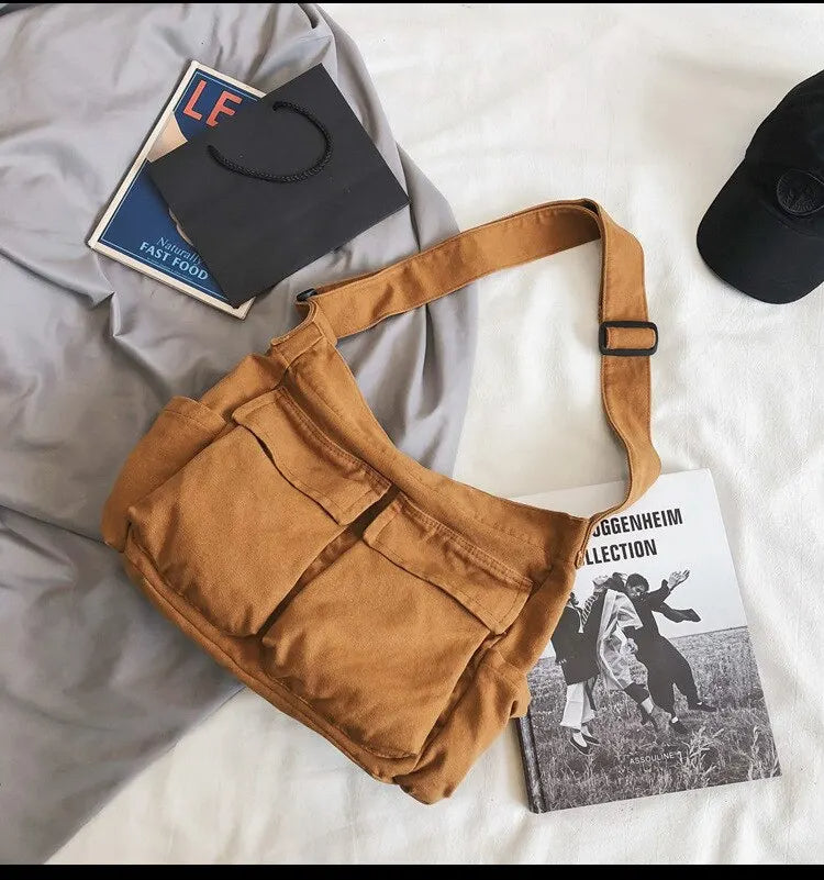 Canvas Casual Hobo Bag