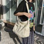 Canvas Casual Hobo Bag