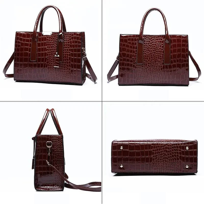 Cherry Crocodile Designer Bag