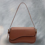 Fashion Women’s Vintage Leather Bag red brown color main view