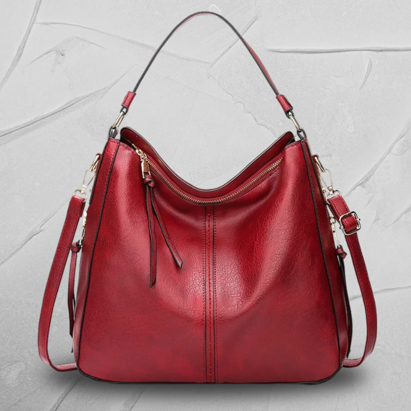 Fashion Women's Hobo Leather Bag red