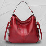 Fashion Women's Hobo Leather Bag red