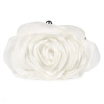 Fashion Women’s Floral Evening Clutch beige color