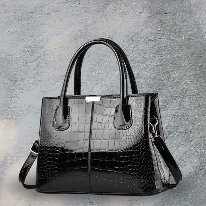 Glossy Alligator Designer Bag