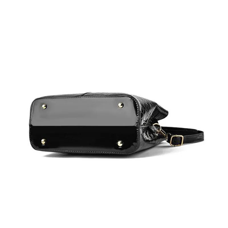 Glossy Alligator Designer Bag