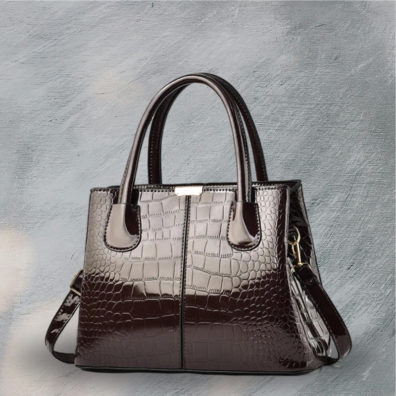 Glossy Alligator Designer Bag