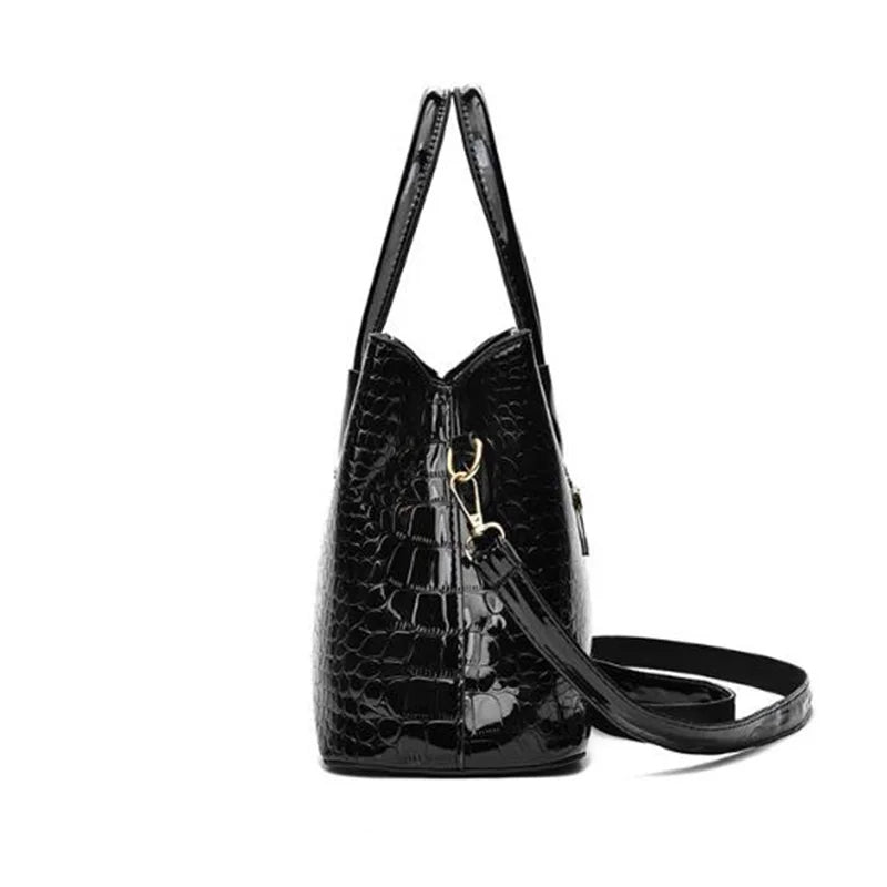 Glossy Alligator Designer Bag