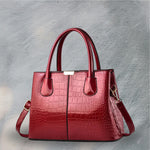 Glossy Alligator Designer Bag