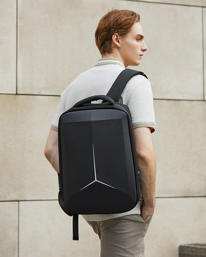 Men's Stylish Travel Backpack carrying by man