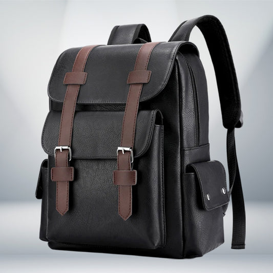 Men's Urban Explorer PU Leather Backpack 1