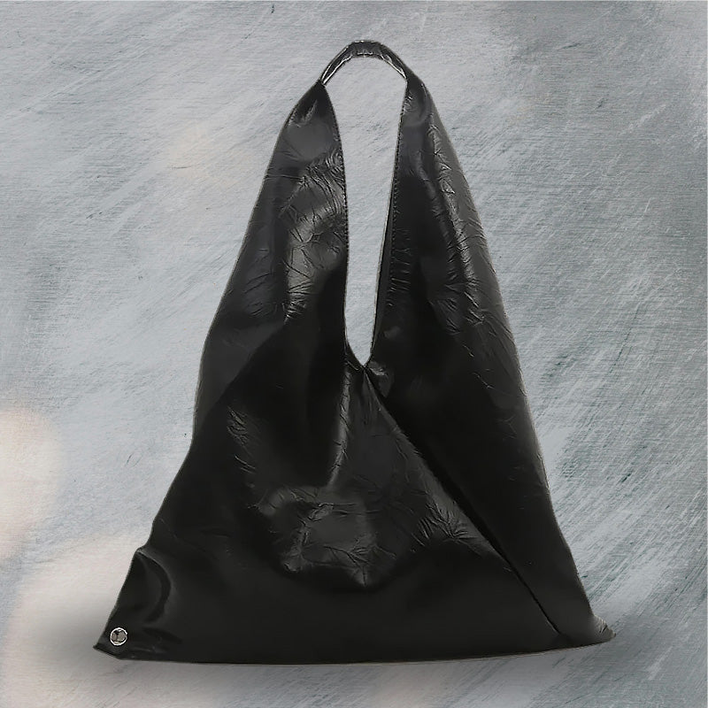 Oversized Geometric Hobo Bag