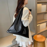 Oversized Geometric Hobo Bag