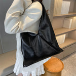 Oversized Geometric Hobo Bag