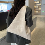 Oversized Geometric Hobo Bag