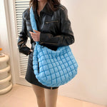 Quilted Nylon Hobo Bag
