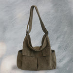 Soft Corduroy Hobo Bag