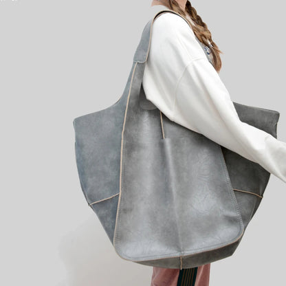 Trendy Women's Large Capacity Tote Bag Gray
