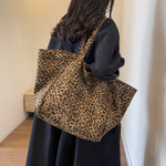 Trendy Women's Leopard Tote Bag brown 5