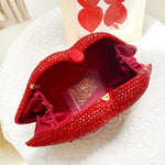 Trendy Women’s Luxury Crystal Evening Bag open