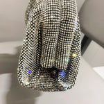 Trendy Women’s Shiny Clutch Bag side view closeup