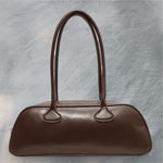 Trendy Women’s Baguette Shoulder Bag coffee color main view