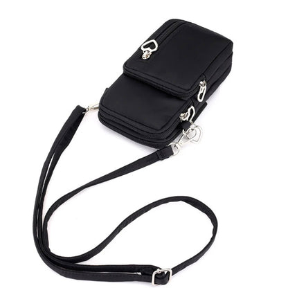 Women’s Nylon Crossbody Mini Bag black
