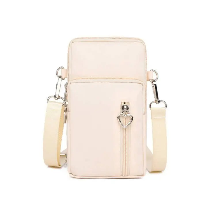 Women’s Nylon Crossbody Mini Bag Beige