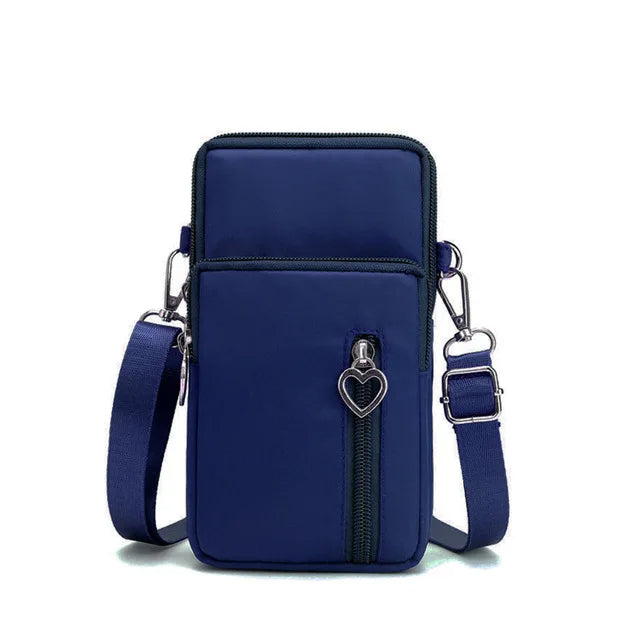 Women’s Nylon Crossbody Mini Bag Dark Blue