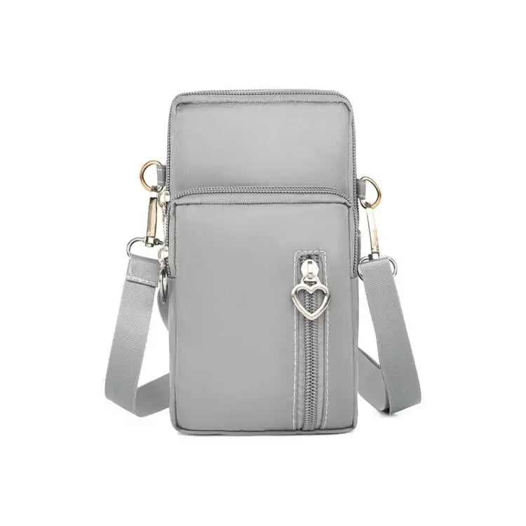 Women’s Nylon Crossbody Mini Bag Gray