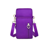 Women’s Nylon Crossbody Mini Bag Light Purple