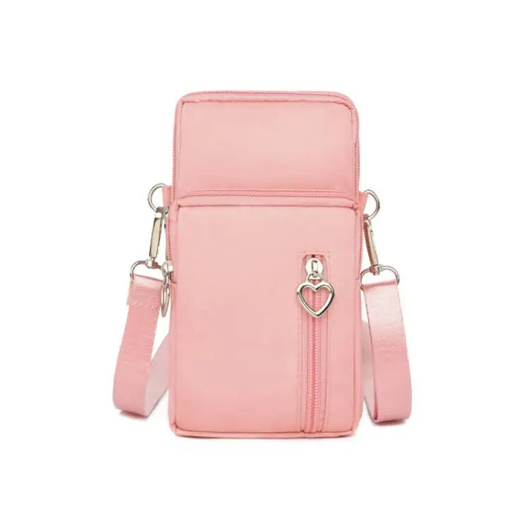 Women’s Nylon Crossbody Mini Bag Pink