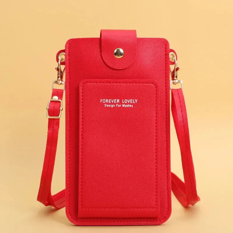 Women’s Touchscreen Crossbody Mini Bag Red