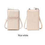 Women's Zip-Closure Crossbody Mini Bag rice white