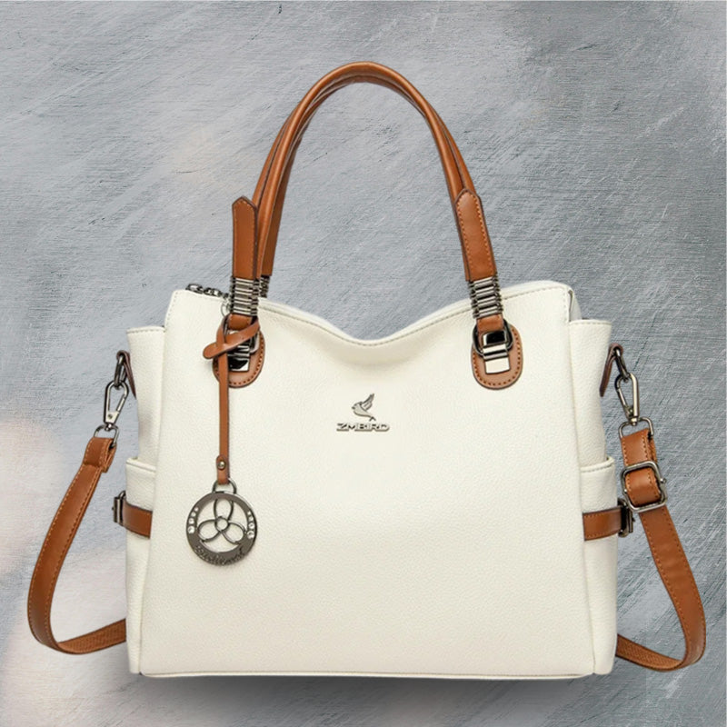 ZMBird Women's Large Crossbody Bag white color