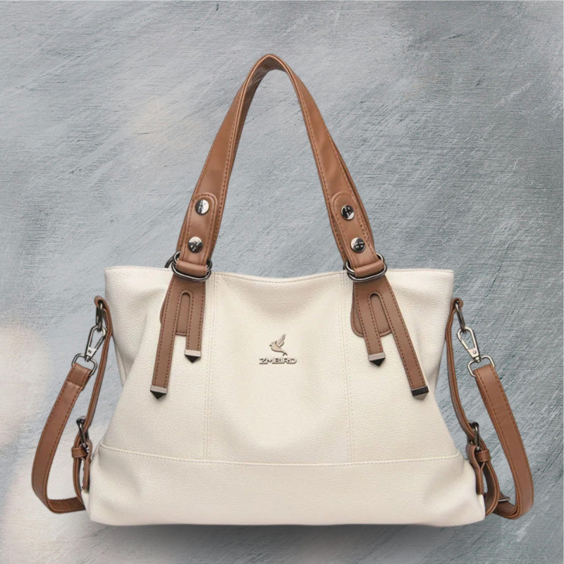 ZMBird Women's Luxury Vintage Bag in beige color